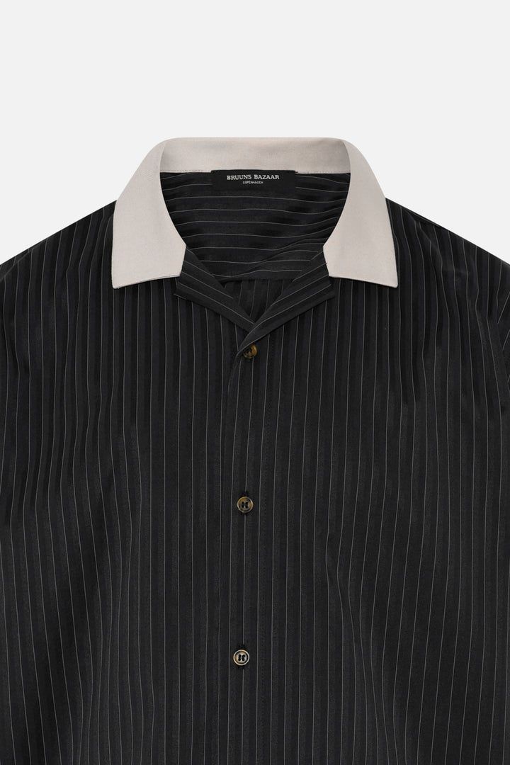 Bruuns Bazaar Men SpecsBBHonor SS shirt Shirts Black stripe