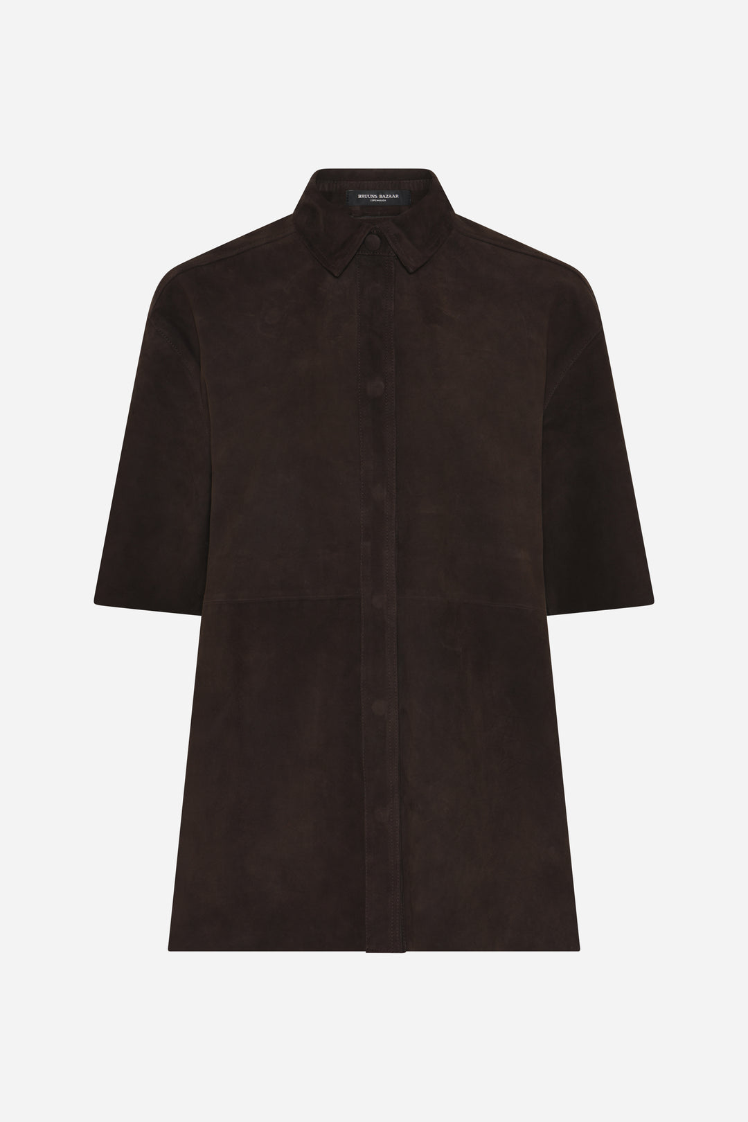 Bruuns Bazaar Women SuedaBBCastania suede shirt Shirts Dark Brown