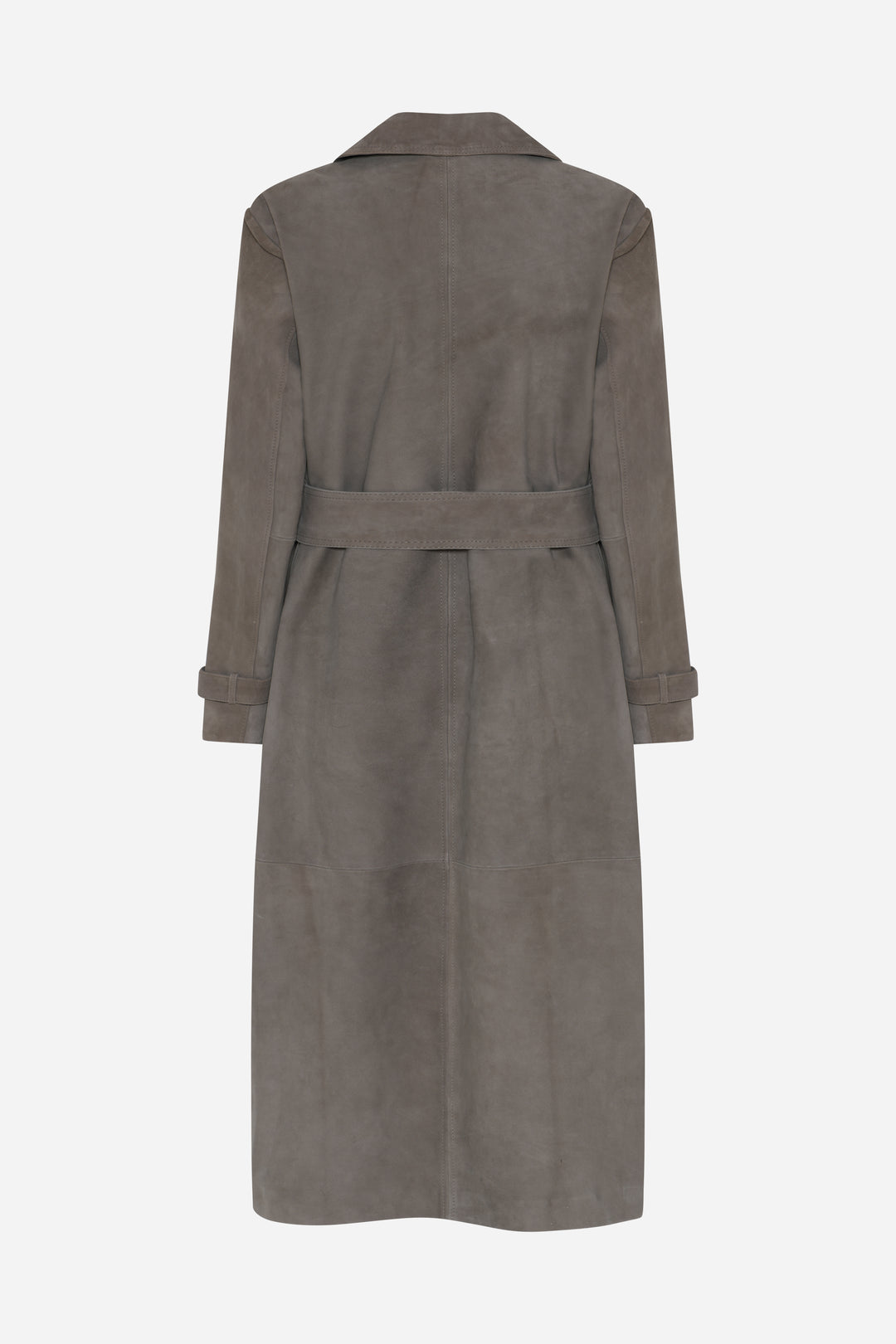 Bruuns Bazaar Women SuedaBBWiolas suede coat Outerwear Taupe grey