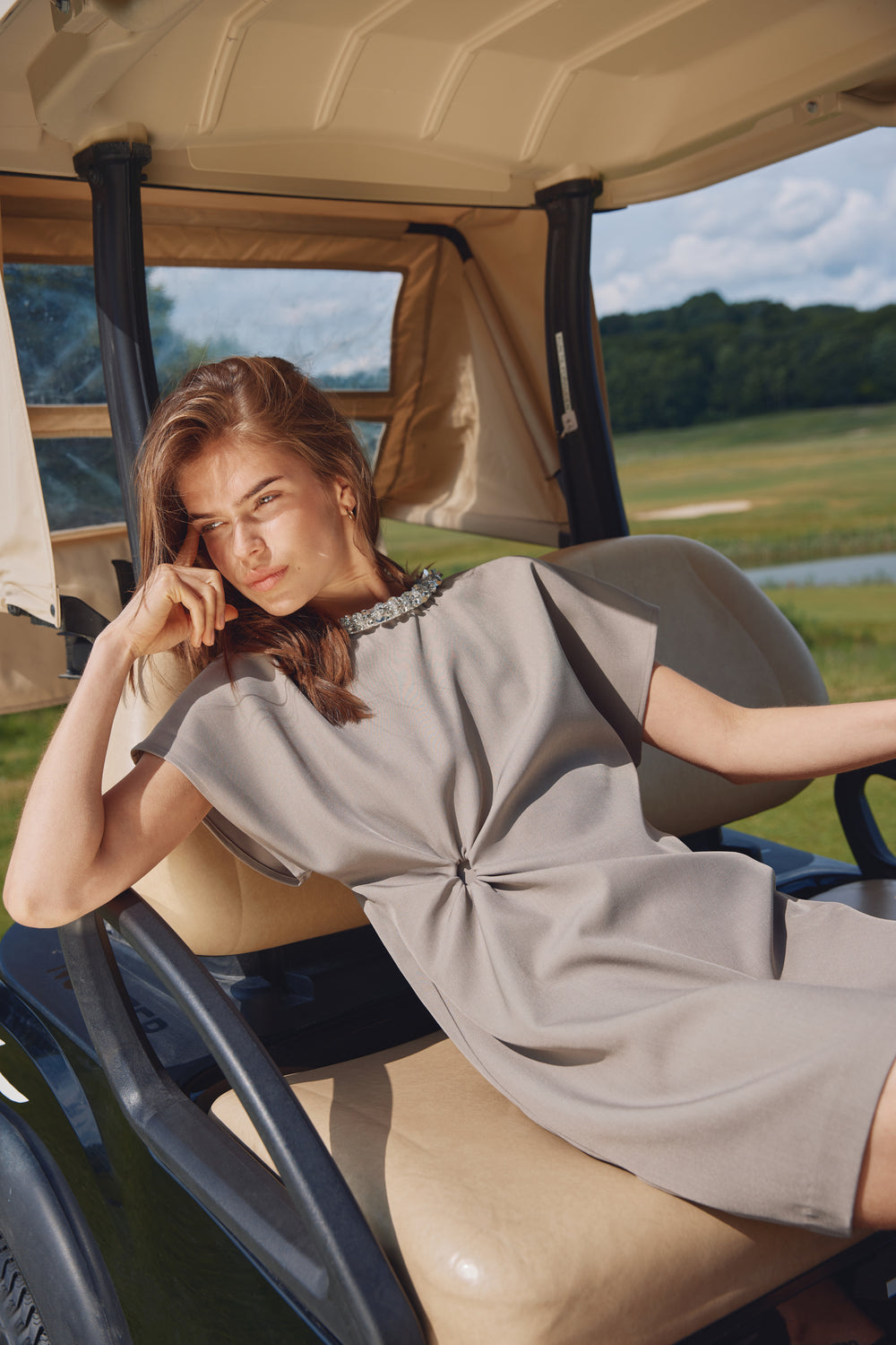 Bruuns Bazaar Women SyagrusBBAriala dress Dress Warm Grey