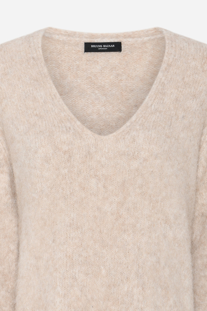 Bruuns Bazaar Women SyringabrushedBBElaia knit Knit Beige