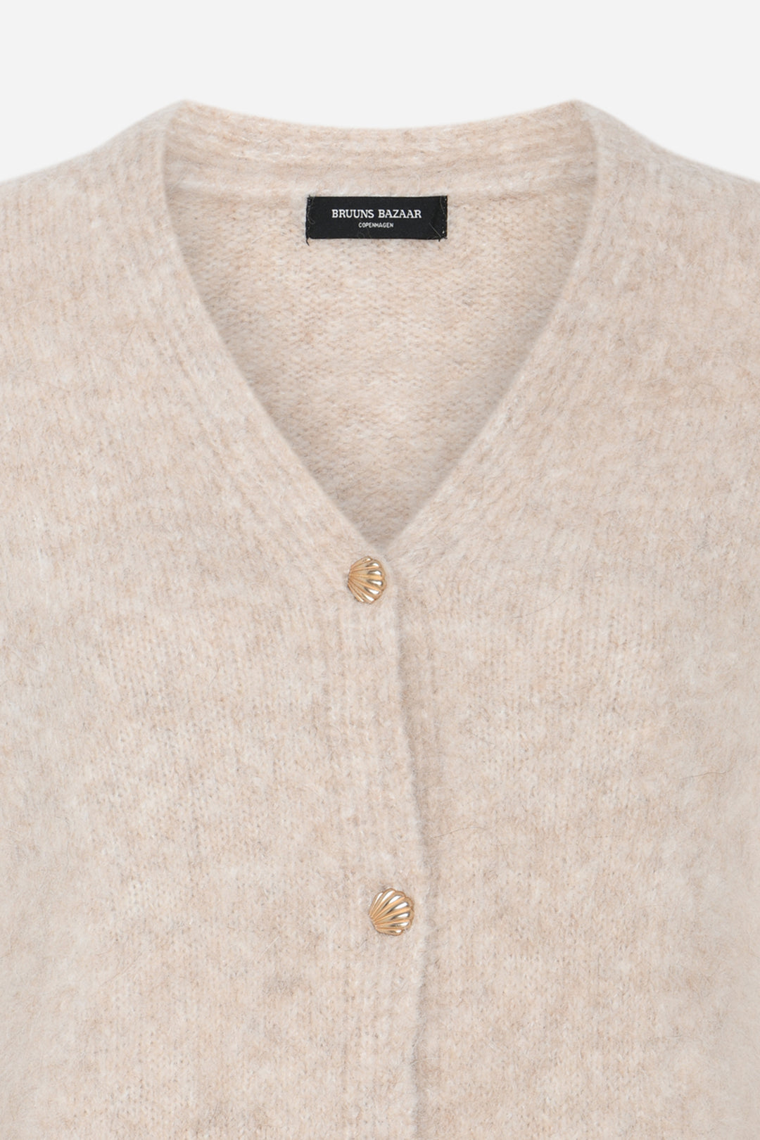 Bruuns Bazaar Women SyringabrushedBBVerna knit cardigan Knit Beige