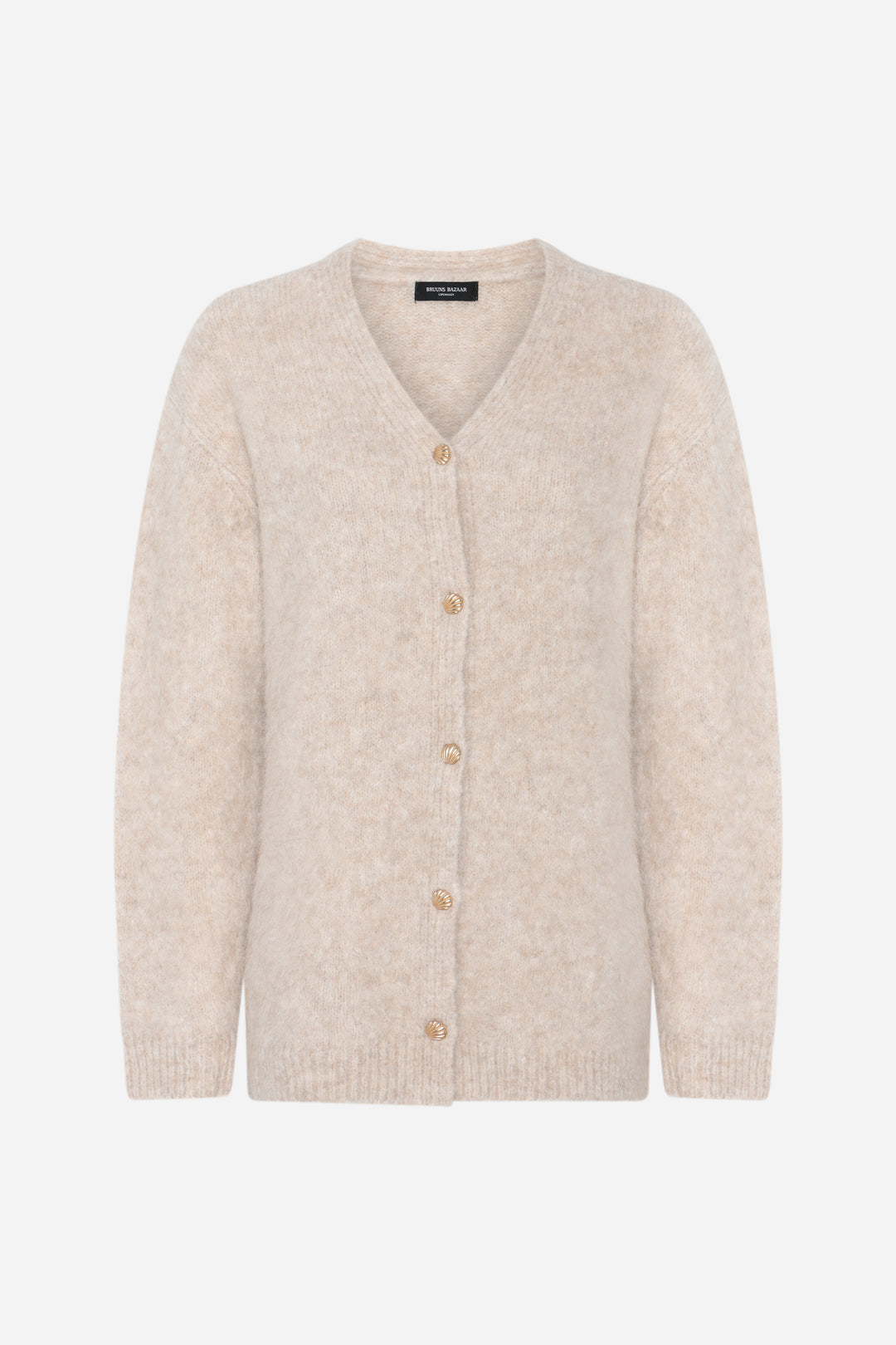 Bruuns Bazaar Women SyringabrushedBBVerna knit cardigan Knit Beige