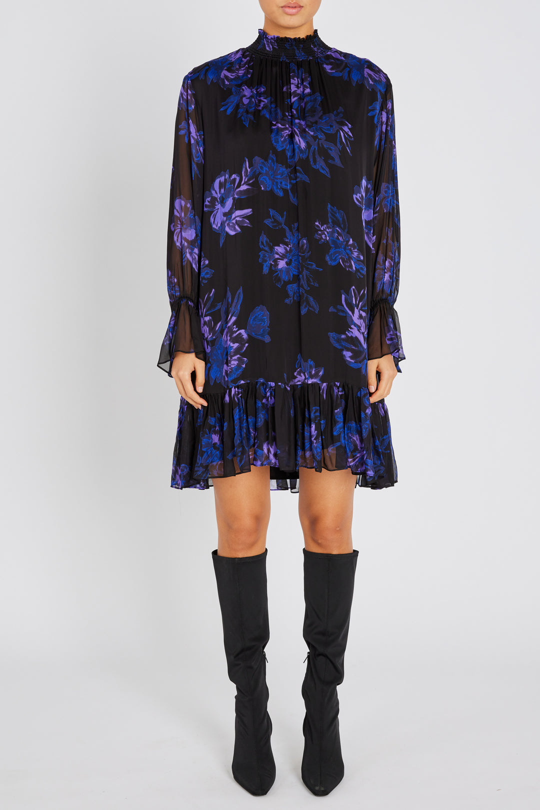 Bruuns Bazaar Women TrilobaBBViljas Dress Dress Purple Flower