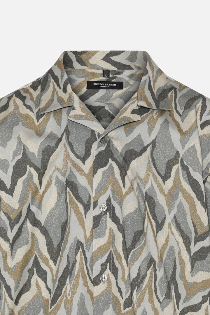 Bruuns Bazaar Men VanBBHomer AOP shirt Shirts Chevron