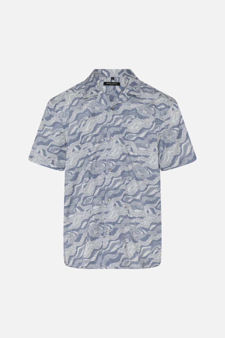 Bruuns Bazaar Men VanBBHomer AOP shirt Shirts Cloudflower