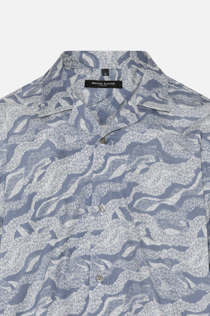 Bruuns Bazaar Men VanBBHomer AOP shirt Shirts Cloudflower