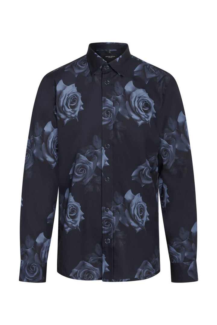 Bruuns Bazaar Men VaniBBGilly shirt Shirts Blue flower