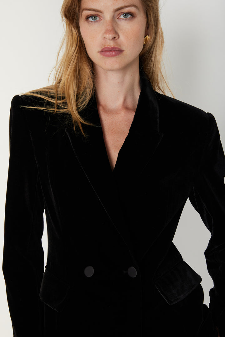 Bruuns Bazaar Women VelvetBBTuxi blazer Blazer Black
