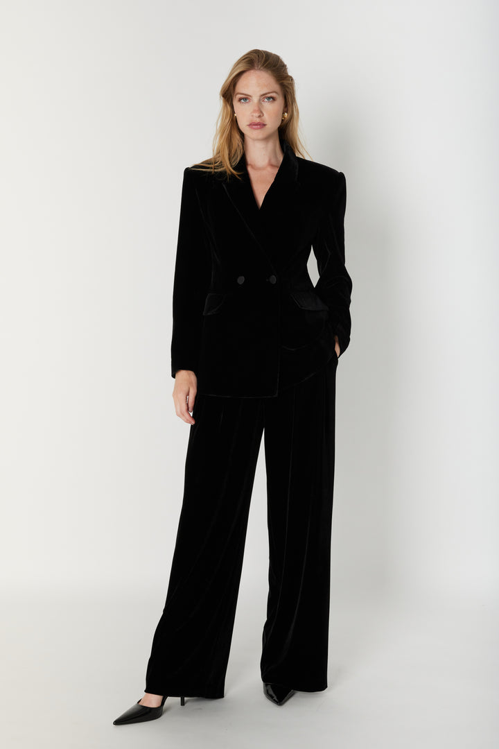 Bruuns Bazaar Women VelvetBBTuxi blazer Blazer Black