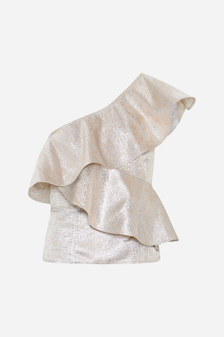 Bruuns Bazaar Women WallichiaBBOlina top Blouse Gold/Silver