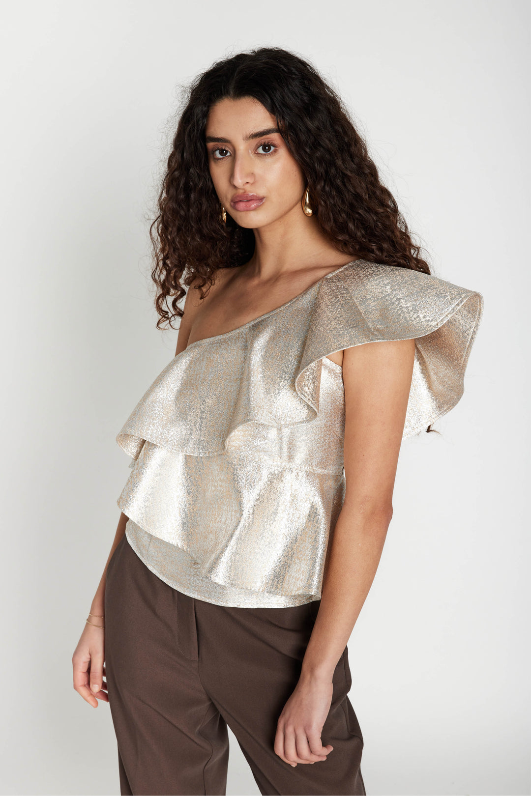 Bruuns Bazaar Women WallichiaBBOlina top Blouse Gold/Silver