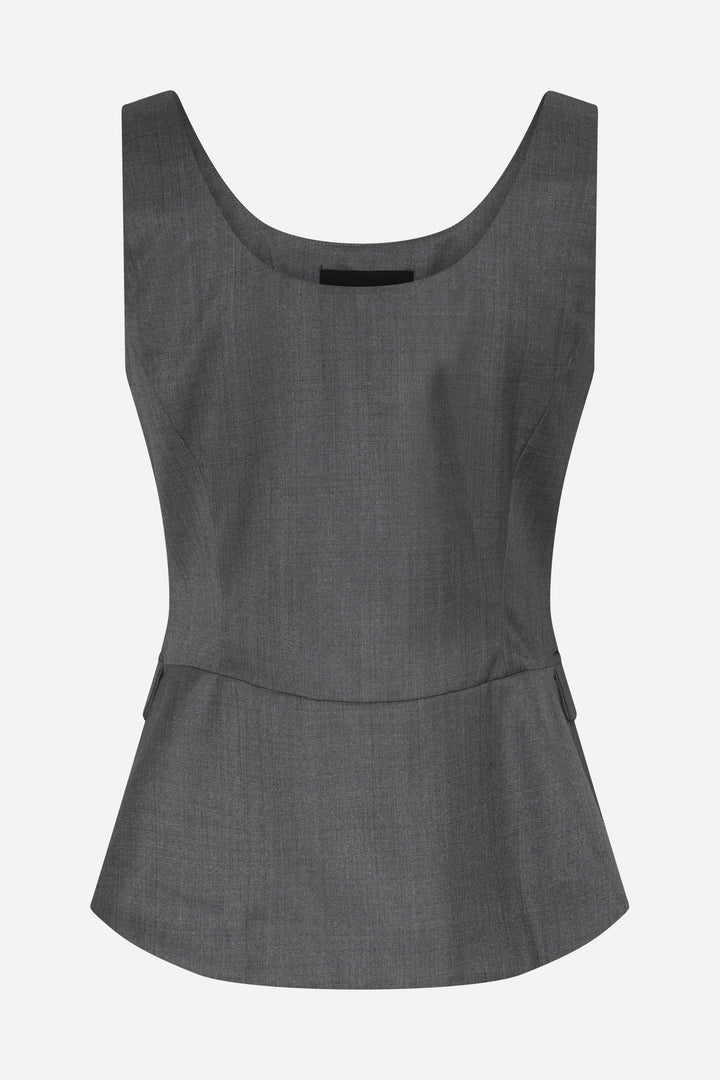 Bruuns Bazaar Women WaterlilyBBBeatus waistcoat Vest Grey Melange