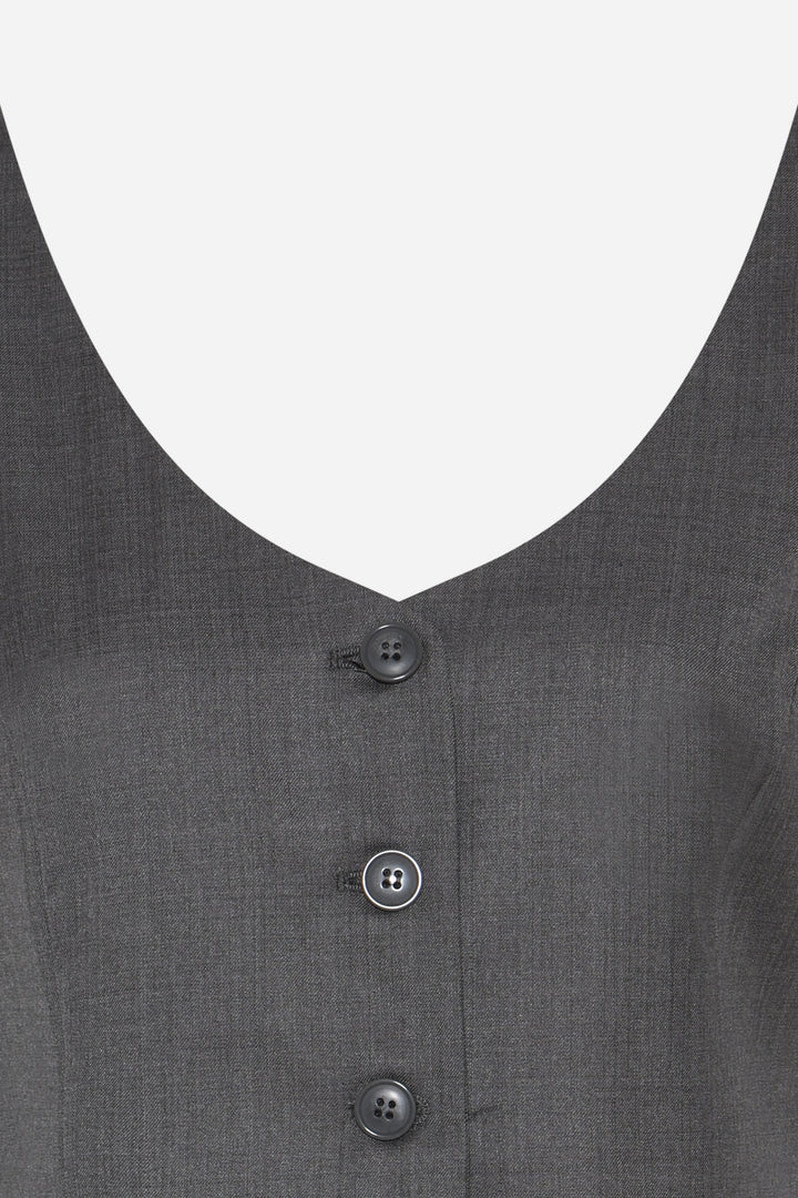 Bruuns Bazaar Women WaterlilyBBBeatus waistcoat Vest Grey Melange