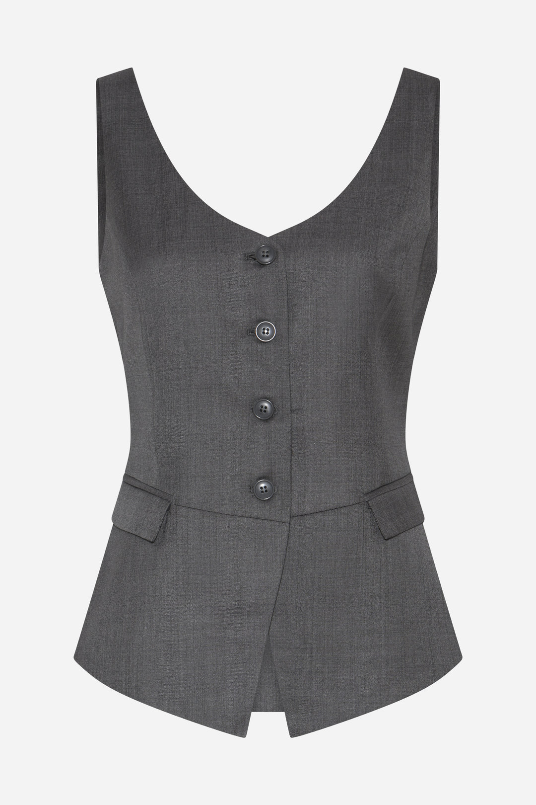Bruuns Bazaar Women WaterlilyBBBeatus waistcoat Vest Grey Melange