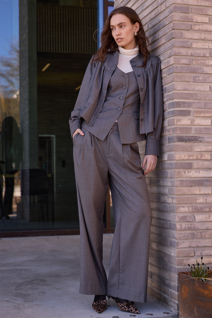 Bruuns Bazaar Women WaterlilyBBVala pants Pants Grey Melange