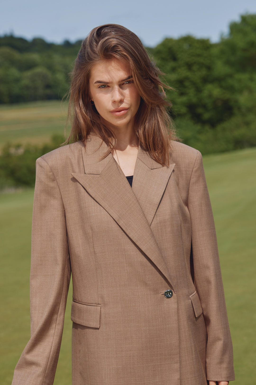 Bruuns Bazaar Women WaterlilyBBWilli blazer Blazer Brown Melange