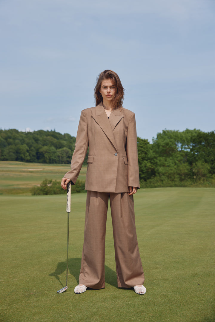 Bruuns Bazaar Women WaterlilyBBWilli blazer Blazer Brown Melange