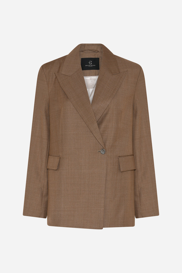 Bruuns Bazaar Women WaterlilyBBWilli blazer Blazer Brown Melange