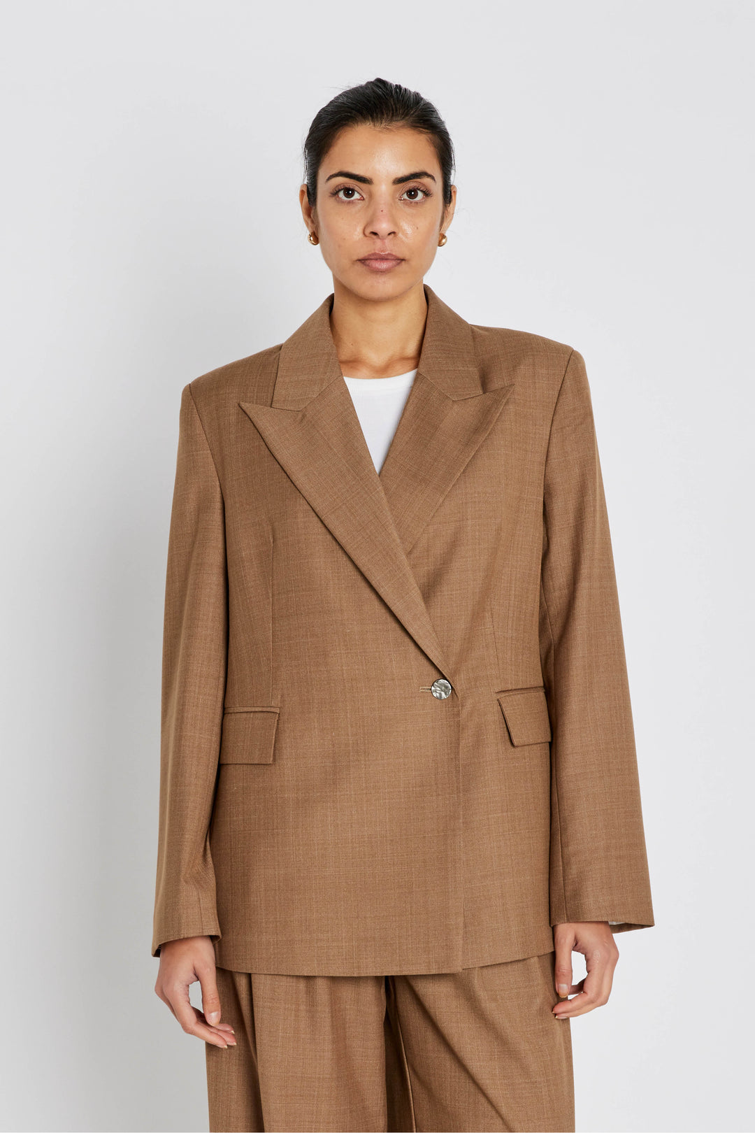 Bruuns Bazaar Women WaterlilyBBWilli blazer Blazer Brown Melange