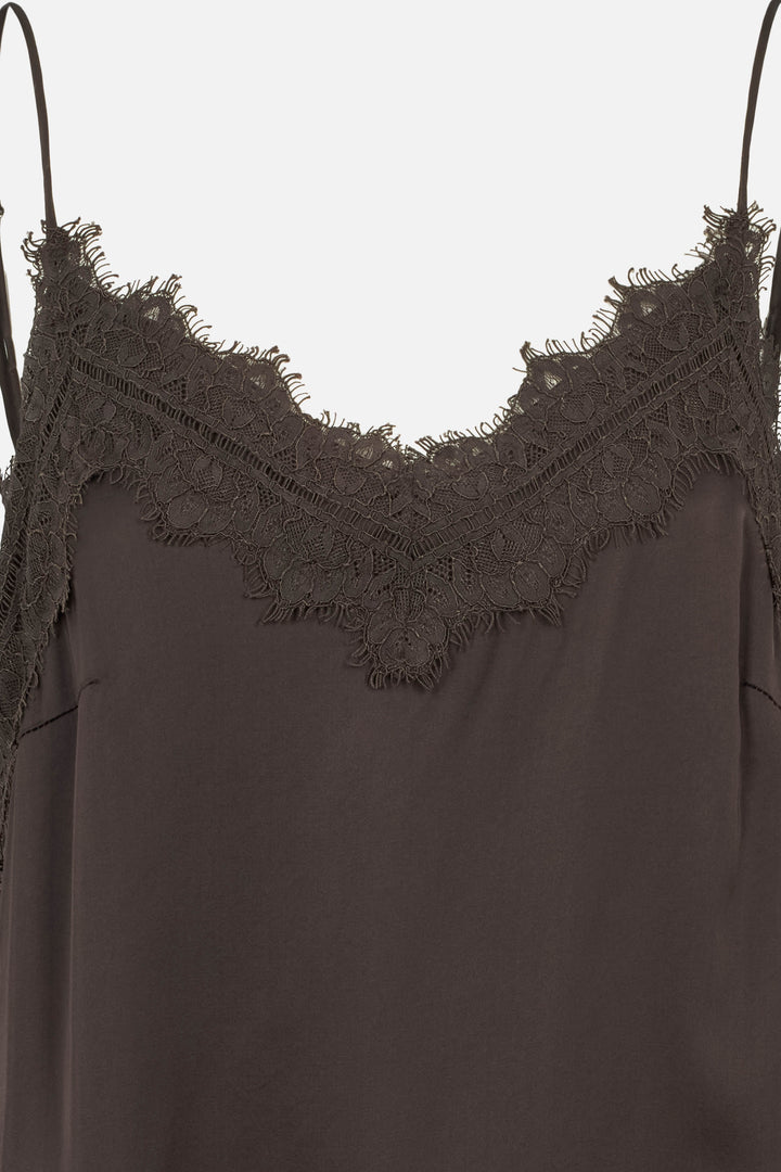 Bruuns Bazaar Women WeckiaBBCamila top Blouse Dark Brown