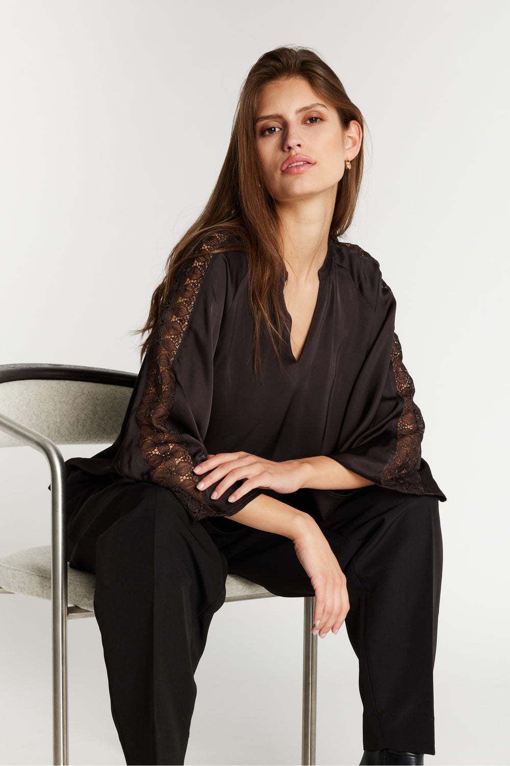 Bruuns Bazaar Women WeckiaBBWicki blouse Blouse Dark Brown